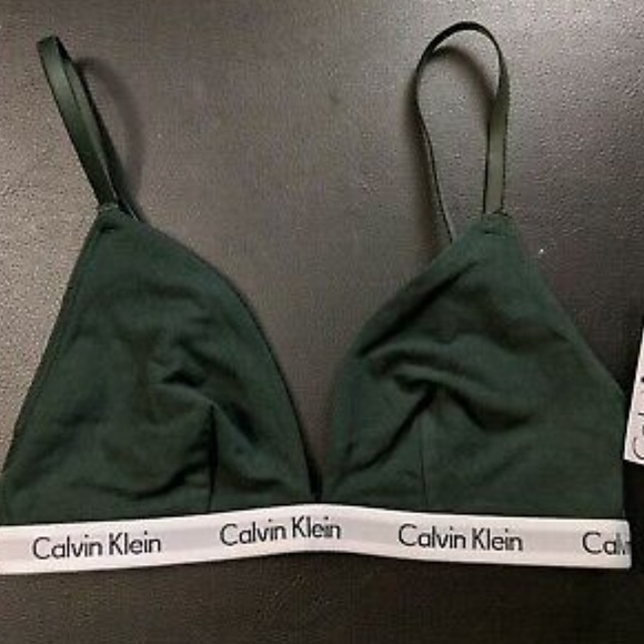 calvin klein green bralette